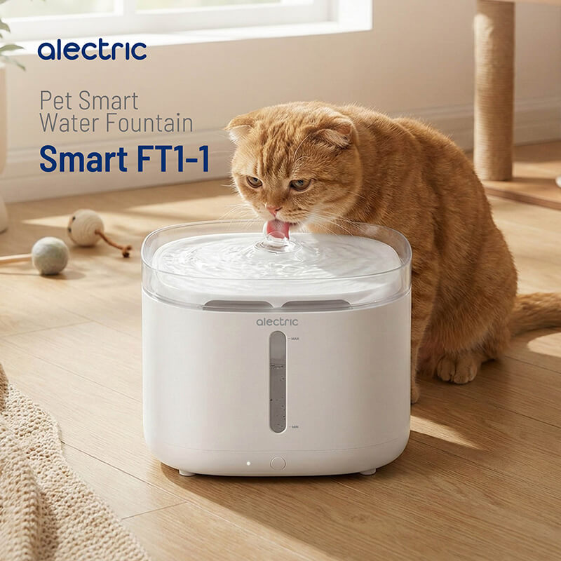น้ำพุสัตว์เลี้ยงอัตโนมัติ ALECTRIC รุ่น FT1-1 สีขาว